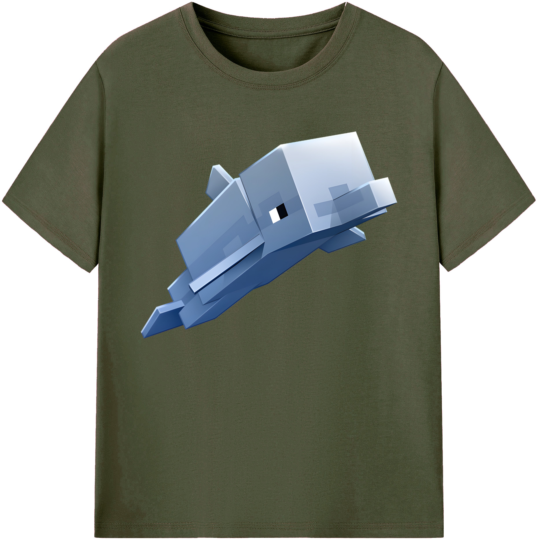 （画像用） マインクラフト ブロックの世界 Minecraft MC Block world 綿100％ メンズ半袖Tシャツ｜肌触りやわらか＆通気性